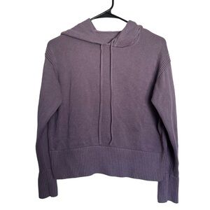 Lululemon Double Knit Sweater Hoodie Pullover Dusky Lavender Cashmere Size 10